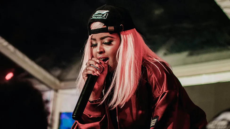 Independent musician performing
